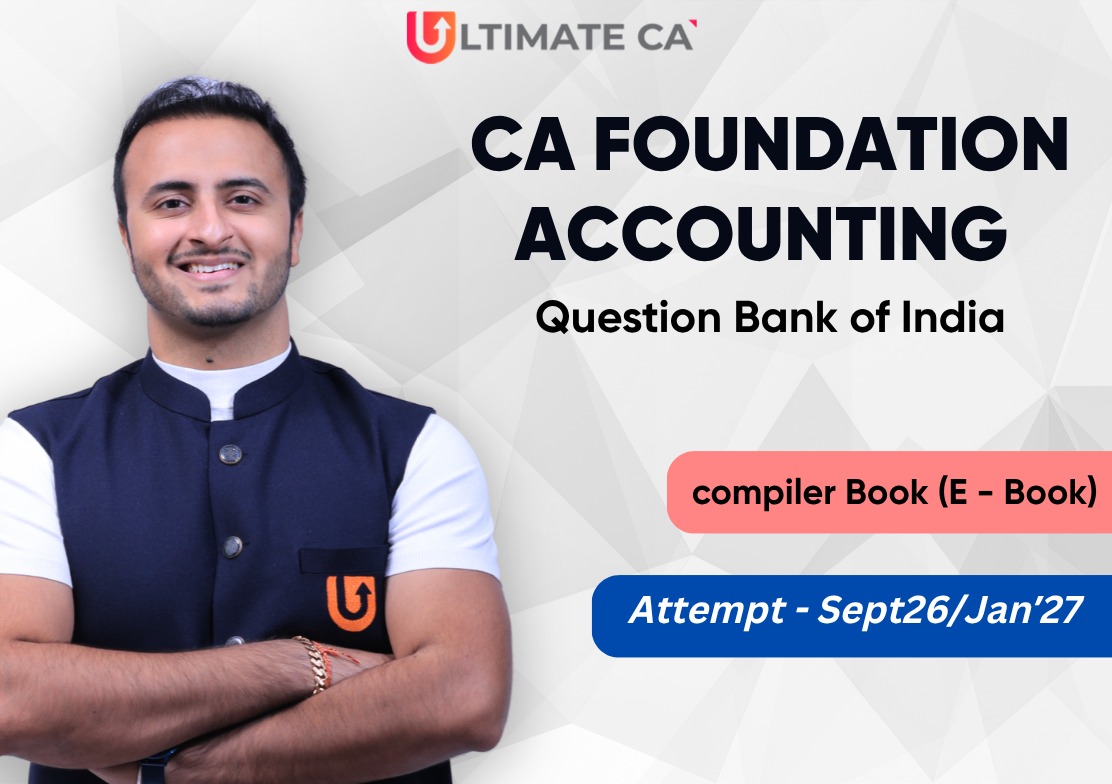 CA Foundation Accounting-Question Bank of India Compiler Book (E Book / Soft Copy)