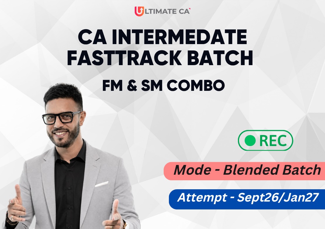 CA Inter FM SM Fastrack Batch Sept 26 By CA Swapnil Patni